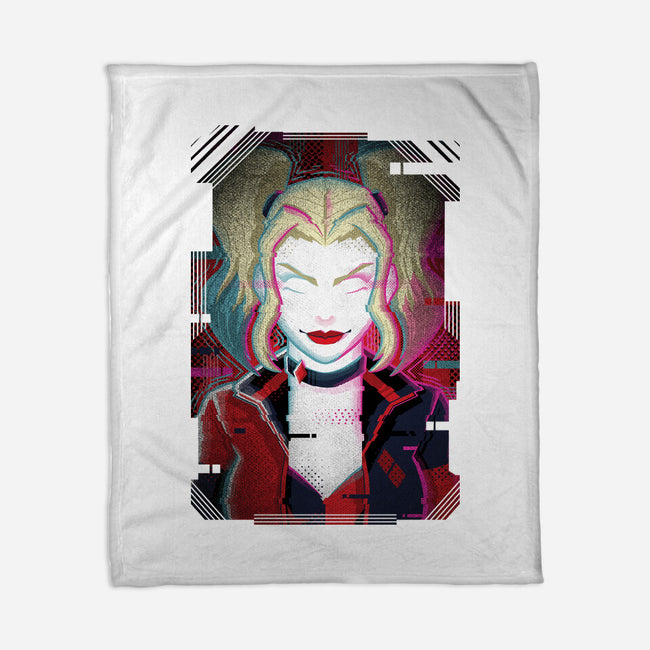 Harley Quinn Glitch-None-Fleece-Blanket-danielmorris1993