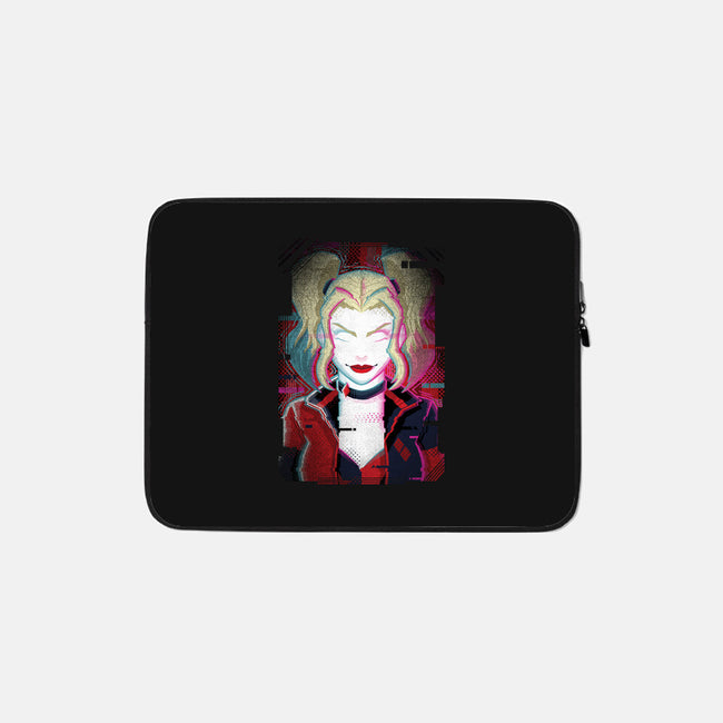 Harley Quinn Glitch-None-Zippered-Laptop Sleeve-danielmorris1993