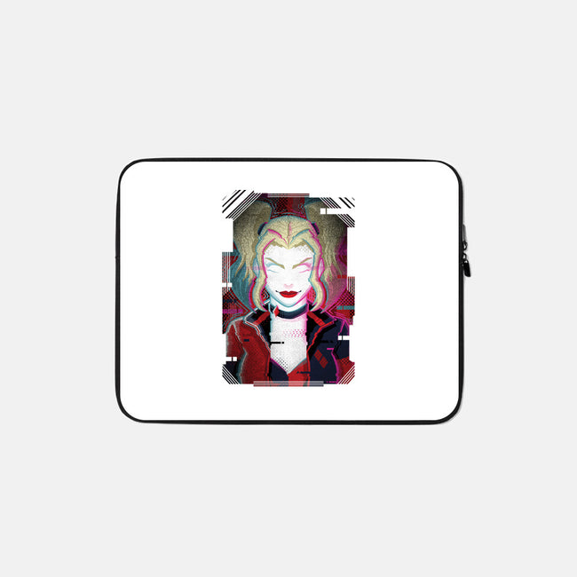 Harley Quinn Glitch-None-Zippered-Laptop Sleeve-danielmorris1993