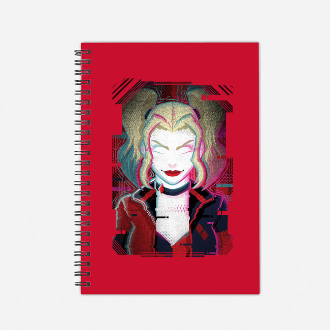 Harley Quinn Glitch-None-Dot Grid-Notebook-danielmorris1993