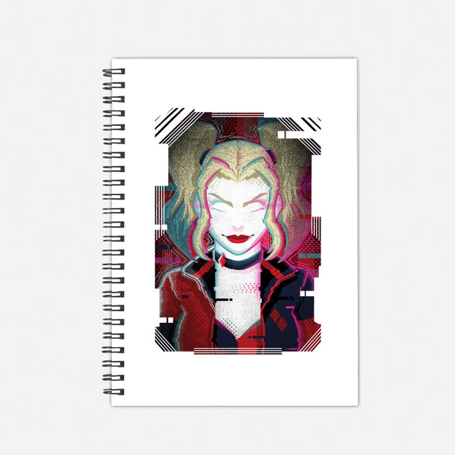 Harley Quinn Glitch-None-Dot Grid-Notebook-danielmorris1993