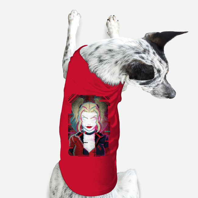 Harley Quinn Glitch-Dog-Basic-Pet Tank-danielmorris1993