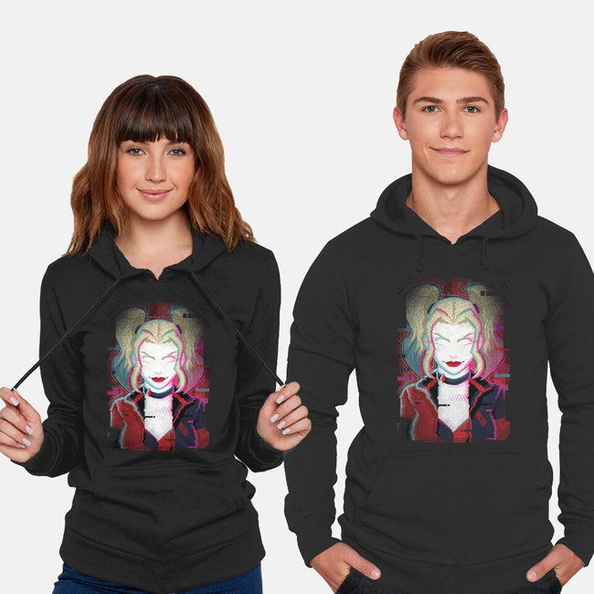 Harley Quinn Glitch-Unisex-Pullover-Sweatshirt-danielmorris1993