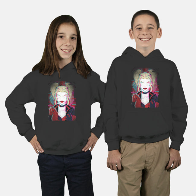 Harley Quinn Glitch-Youth-Pullover-Sweatshirt-danielmorris1993