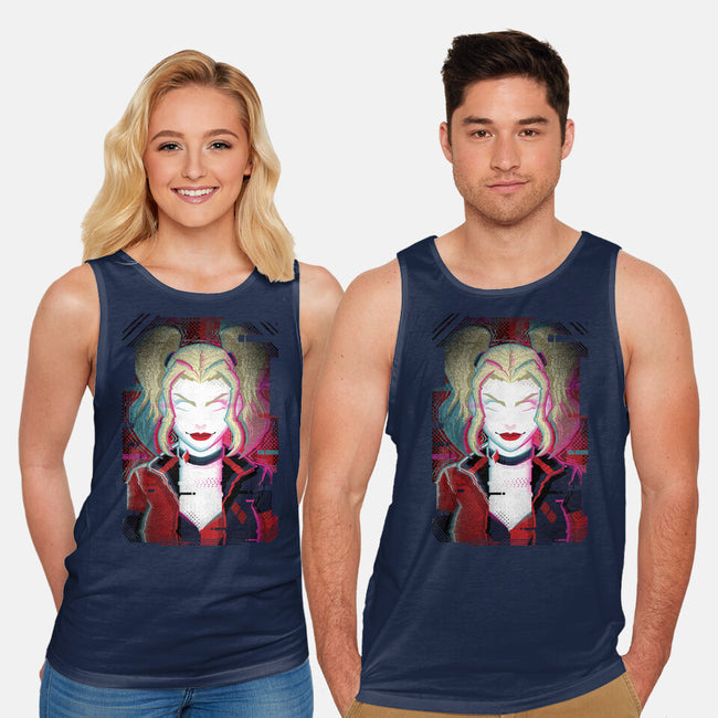 Harley Quinn Glitch-Unisex-Basic-Tank-danielmorris1993