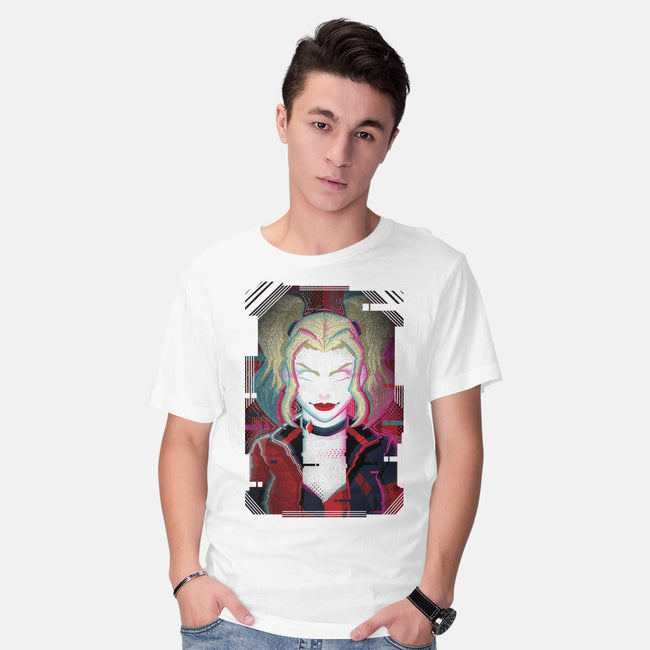 Harley Quinn Glitch-Mens-Basic-Tee-danielmorris1993