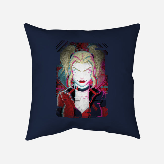 Harley Quinn Glitch-None-Removable Cover w Insert-Throw Pillow-danielmorris1993