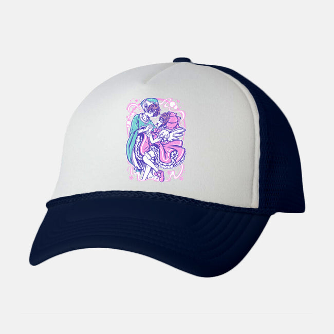 Sakura Syaoran-Unisex-Trucker-Hat-Panchi Art