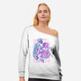 Sakura Syaoran-Womens-Off Shoulder-Sweatshirt-Panchi Art