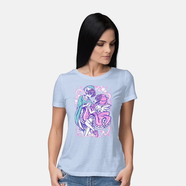 Sakura Syaoran-Womens-Basic-Tee-Panchi Art