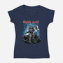 Iron Cop-Womens-V-Neck-Tee-zascanauta
