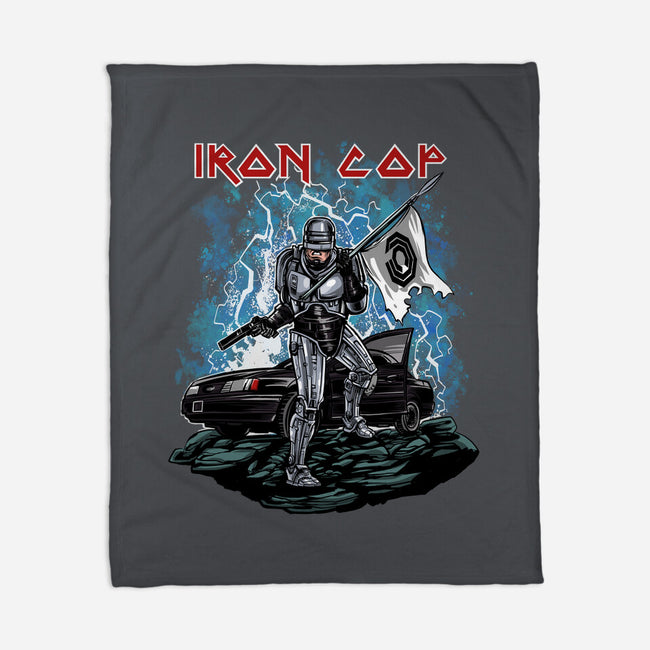 Iron Cop-None-Fleece-Blanket-zascanauta