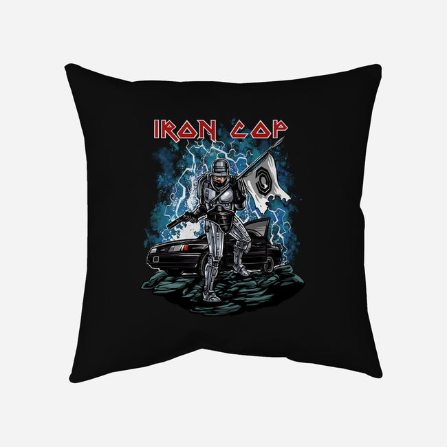 Iron Cop-None-Removable Cover w Insert-Throw Pillow-zascanauta