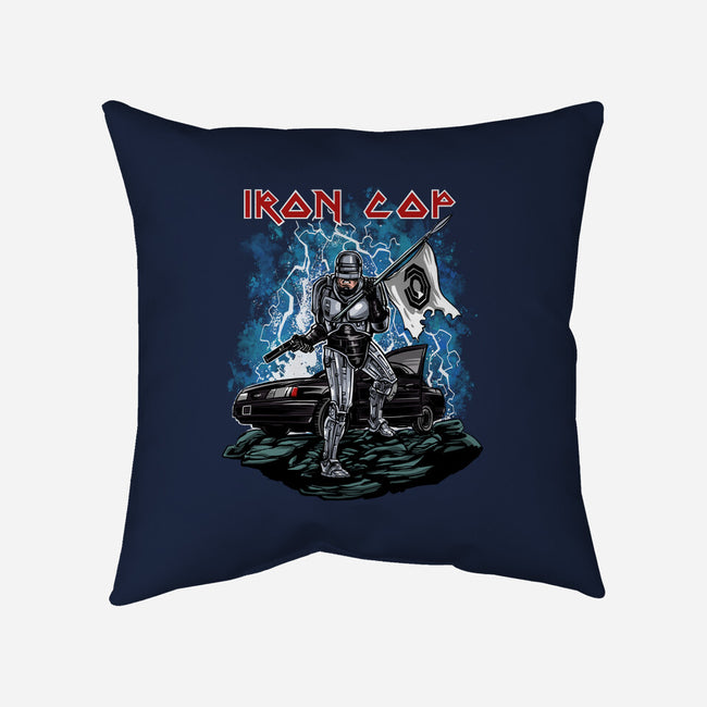 Iron Cop-None-Removable Cover w Insert-Throw Pillow-zascanauta