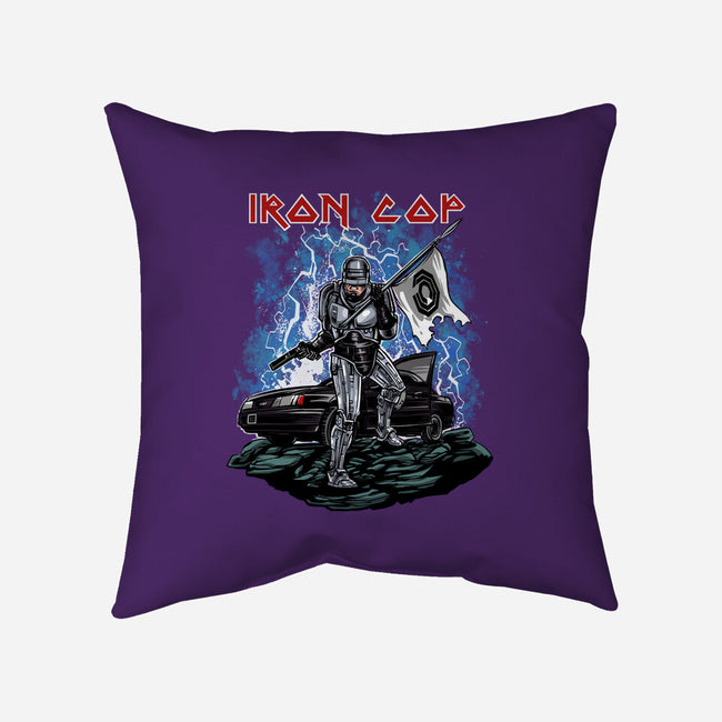 Iron Cop-None-Removable Cover w Insert-Throw Pillow-zascanauta