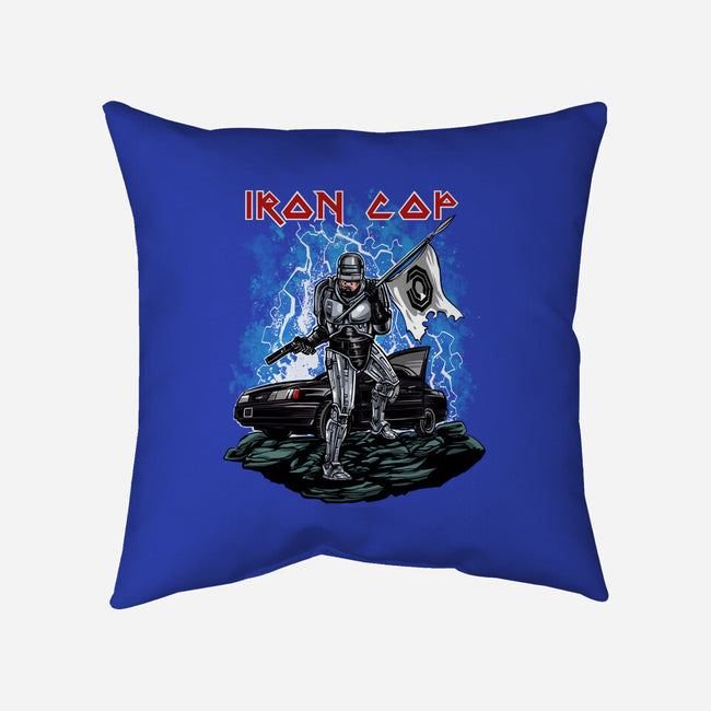 Iron Cop-None-Removable Cover w Insert-Throw Pillow-zascanauta