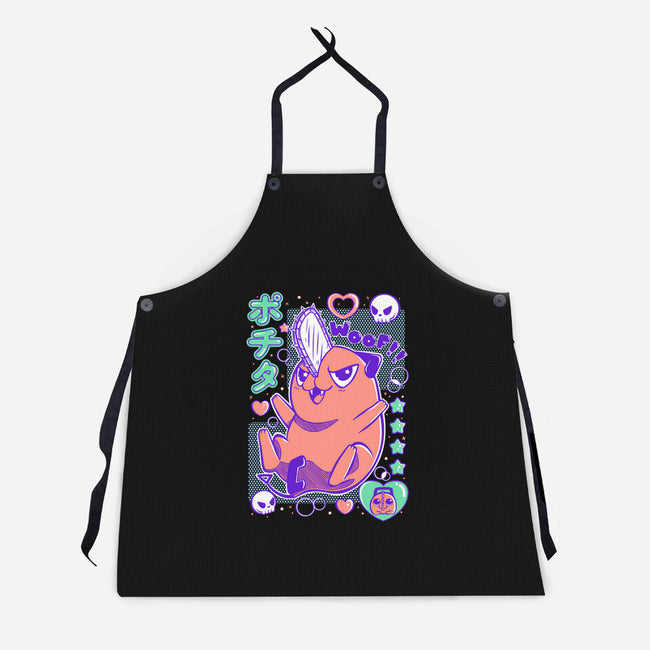 Cute Pochita-Unisex-Kitchen-Apron-Panchi Art