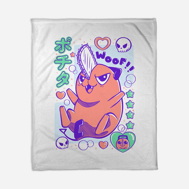 Cute Pochita-None-Fleece-Blanket-Panchi Art