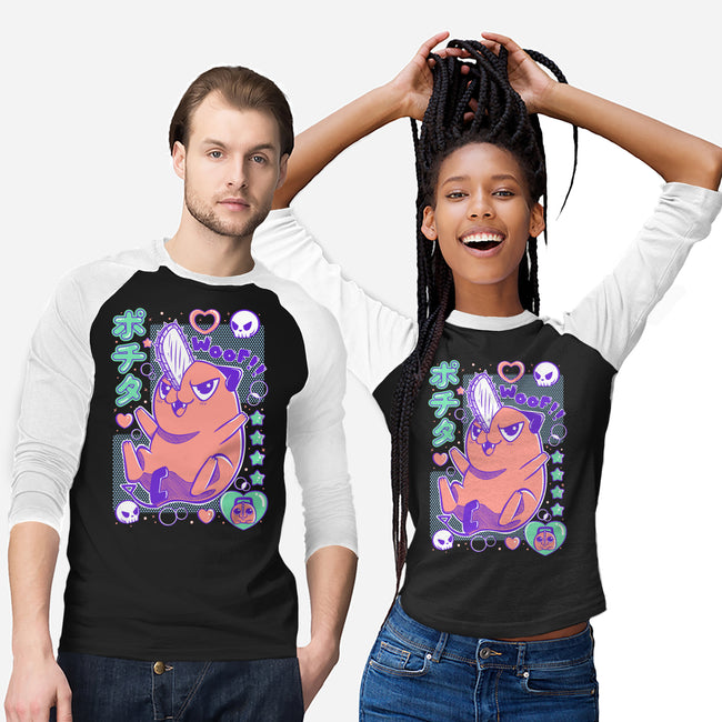 Cute Pochita-Unisex-Baseball-Tee-Panchi Art