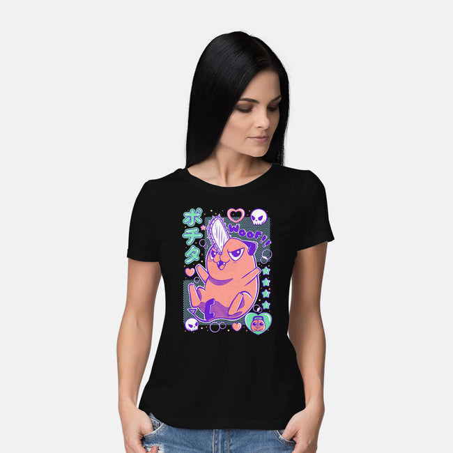 Cute Pochita-Womens-Basic-Tee-Panchi Art