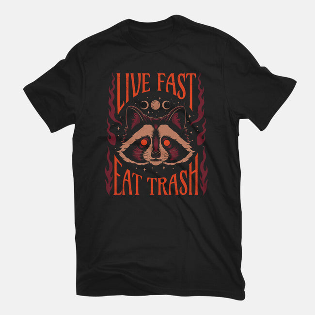 Live And Eat-Womens-Fitted-Tee-Thiago Correa