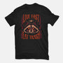 Live And Eat-Womens-Fitted-Tee-Thiago Correa