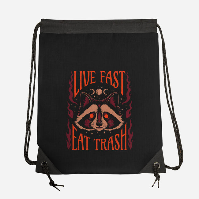 Live And Eat-None-Drawstring-Bag-Thiago Correa