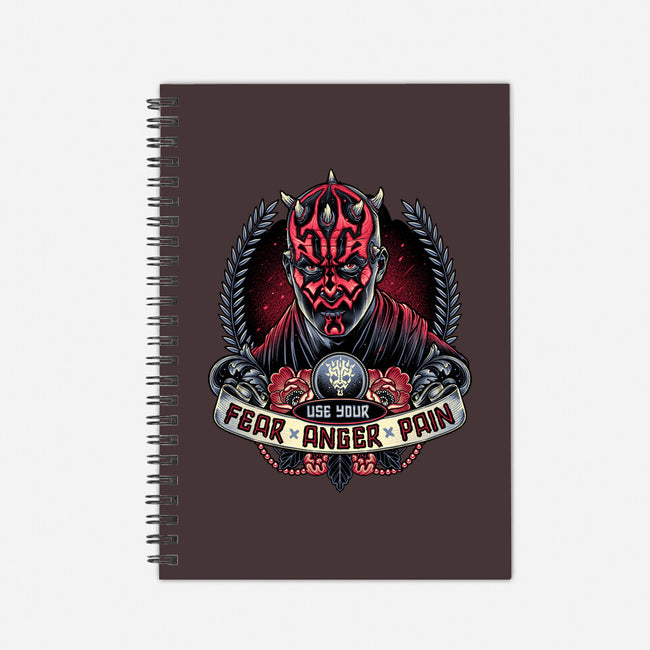 Fear Anger And Pain-None-Dot Grid-Notebook-momma_gorilla
