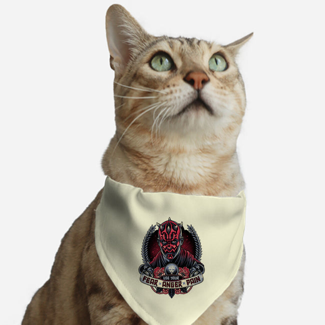 Fear Anger And Pain-Cat-Adjustable-Pet Collar-momma_gorilla