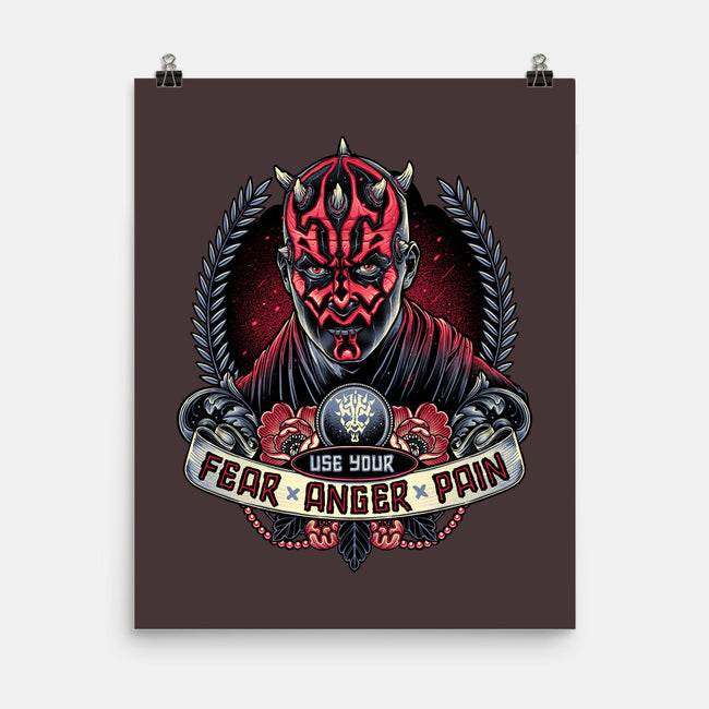 Fear Anger And Pain-None-Matte-Poster-momma_gorilla