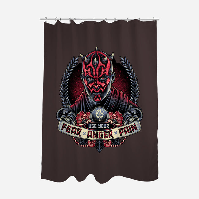Fear Anger And Pain-None-Polyester-Shower Curtain-momma_gorilla