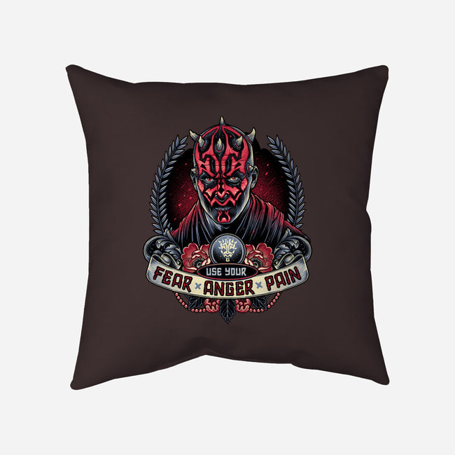 Fear Anger And Pain-None-Removable Cover-Throw Pillow-momma_gorilla