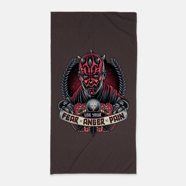 Fear Anger And Pain-None-Beach-Towel-momma_gorilla