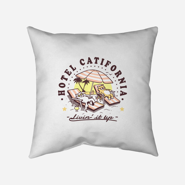Hotel Catifornia-None-Removable Cover-Throw Pillow-Gamma-Ray