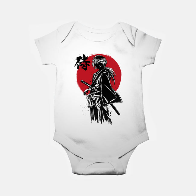 Kenshin Sumi-e-Baby-Basic-Onesie-DrMonekers