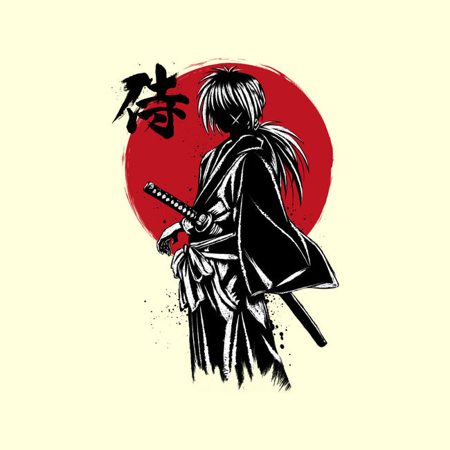 Kenshin Sumi-e-None-Removable Cover w Insert-Throw Pillow-DrMonekers