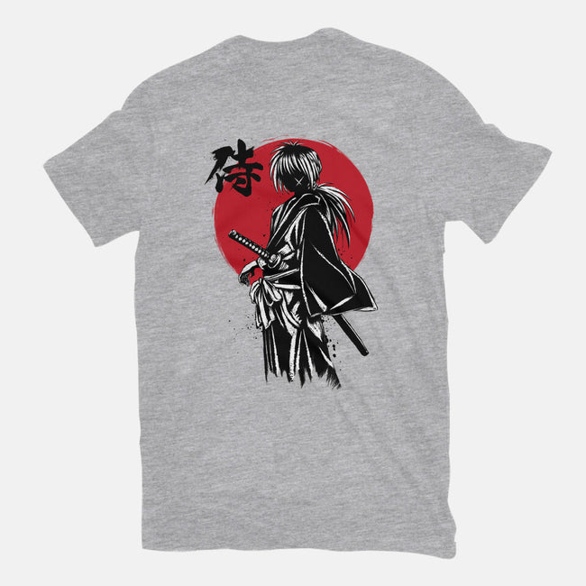 Kenshin Sumi-e-Unisex-Basic-Tee-DrMonekers