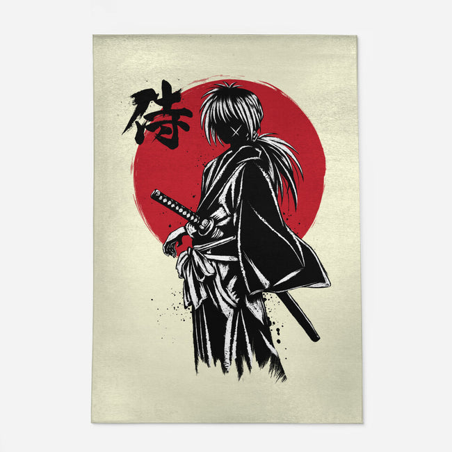 Kenshin Sumi-e-None-Indoor-Rug-DrMonekers