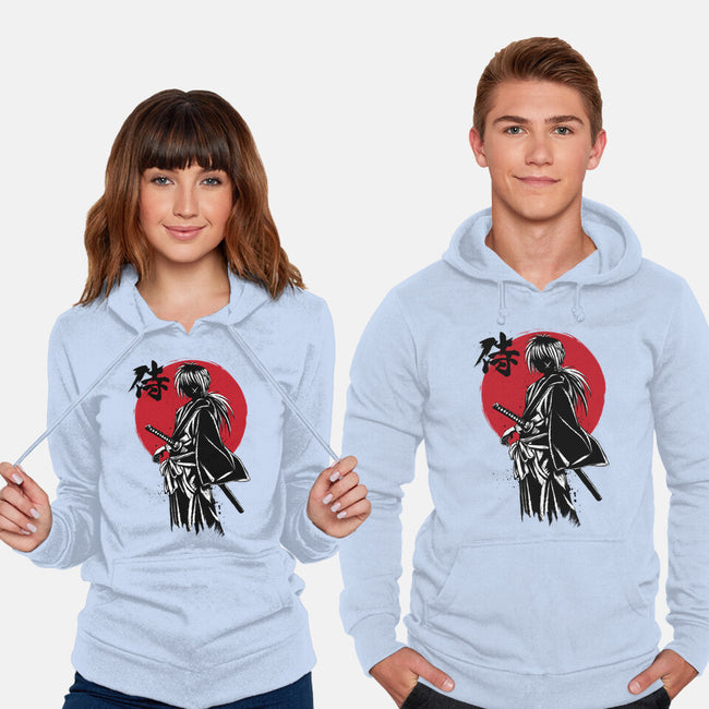 Kenshin Sumi-e-Unisex-Pullover-Sweatshirt-DrMonekers