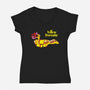Yellow Serenity-womens v-neck tee-KentZonestar