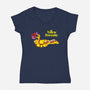 Yellow Serenity-womens v-neck tee-KentZonestar