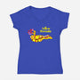 Yellow Serenity-womens v-neck tee-KentZonestar