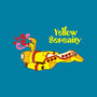 Yellow Serenity-none polyester shower curtain-KentZonestar