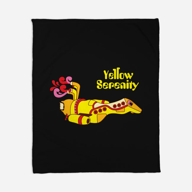 Yellow Serenity-none fleece blanket-KentZonestar