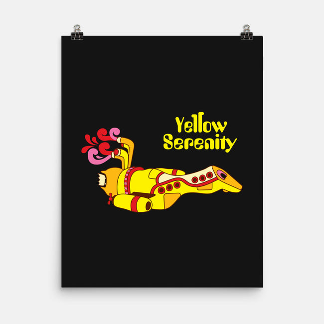 Yellow Serenity-none matte poster-KentZonestar