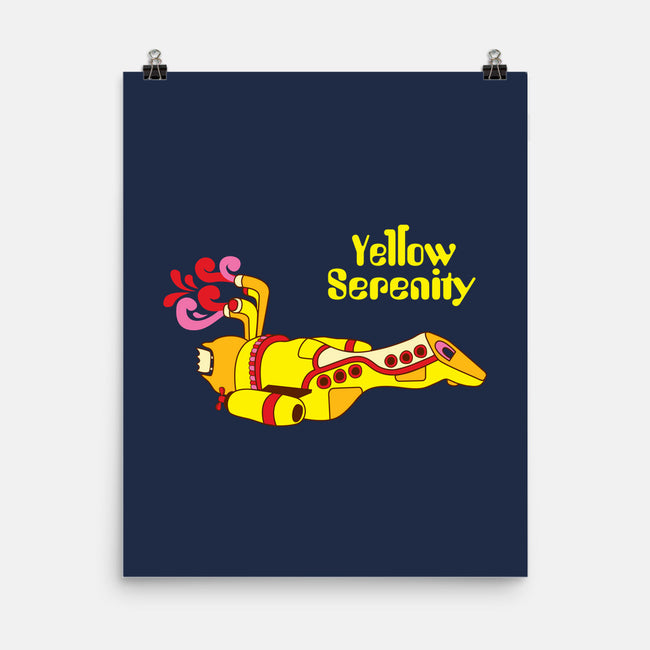 Yellow Serenity-none matte poster-KentZonestar