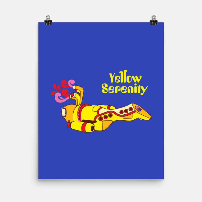 Yellow Serenity-none matte poster-KentZonestar