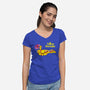 Yellow Serenity-womens v-neck tee-KentZonestar