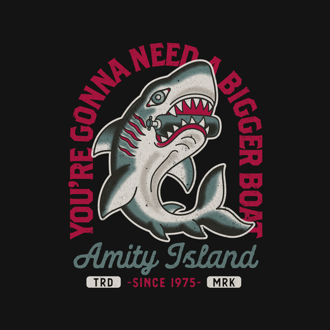 Amity Island Shark Tattoo-None-Removable Cover-Throw Pillow-Nemons