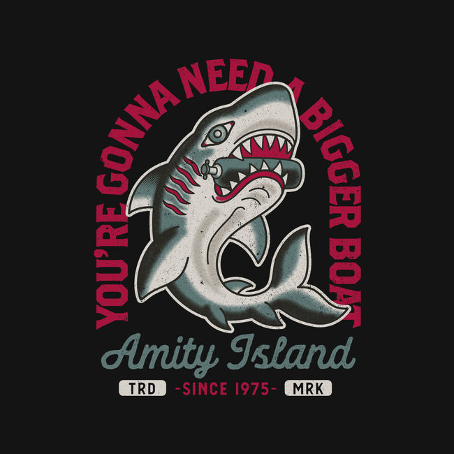 Amity Island Shark Tattoo-Womens-Basic-Tee-Nemons